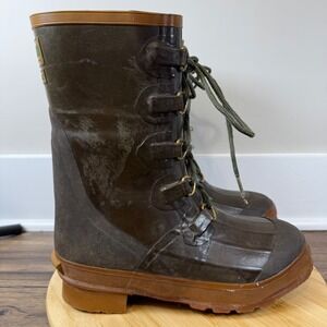Vintage Hodgman Brown‎ Insulated Lace Up Work Boots Men's Size 8 A-89 13975